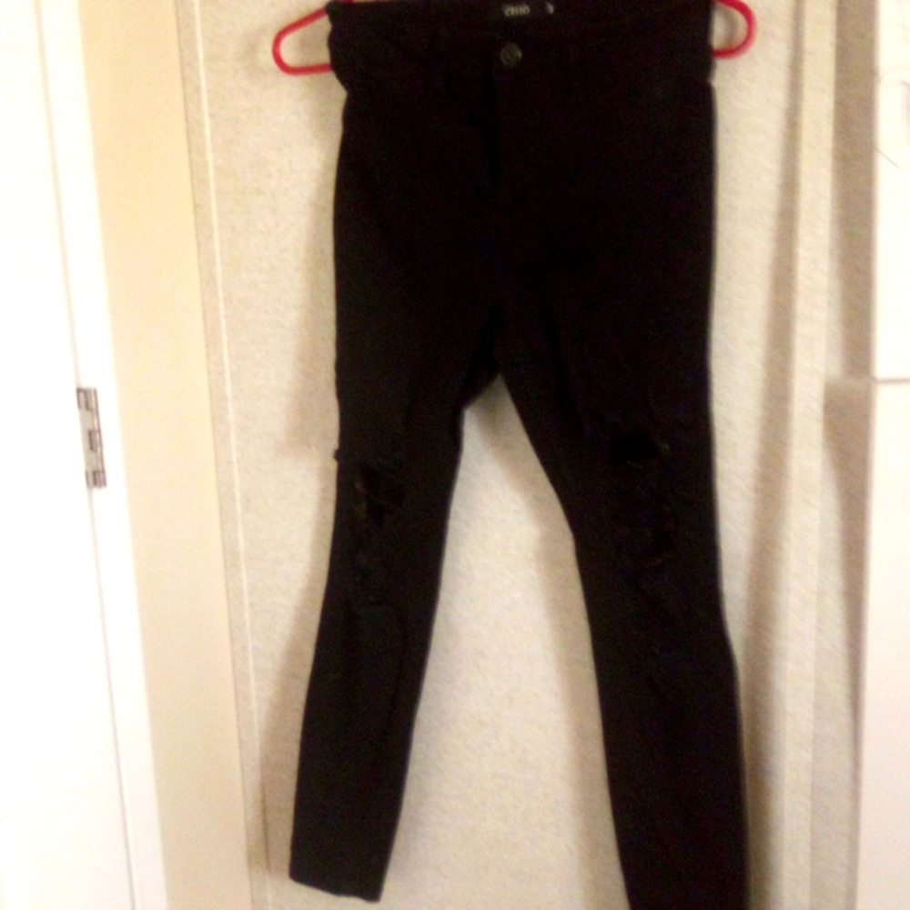 Ripped Black Cello Jeans